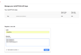 How to configure ReCaptcha Account
