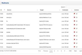 Come funziona il modulo Redirects