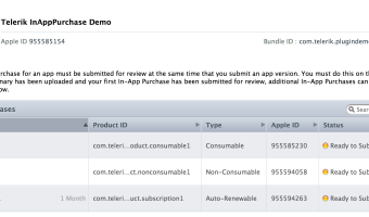 Creating In-App Purchase Products