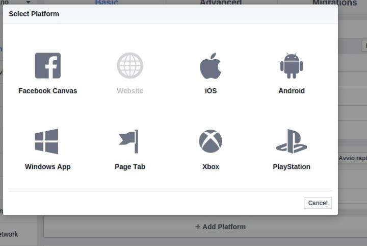 2. Scroll down and click on + Add Platform.