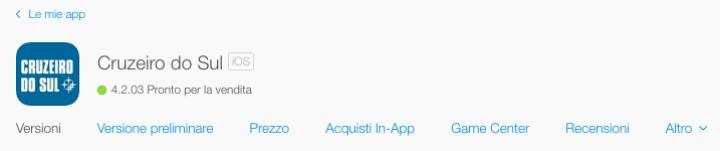 5. Select the "in-App-Purchase" section