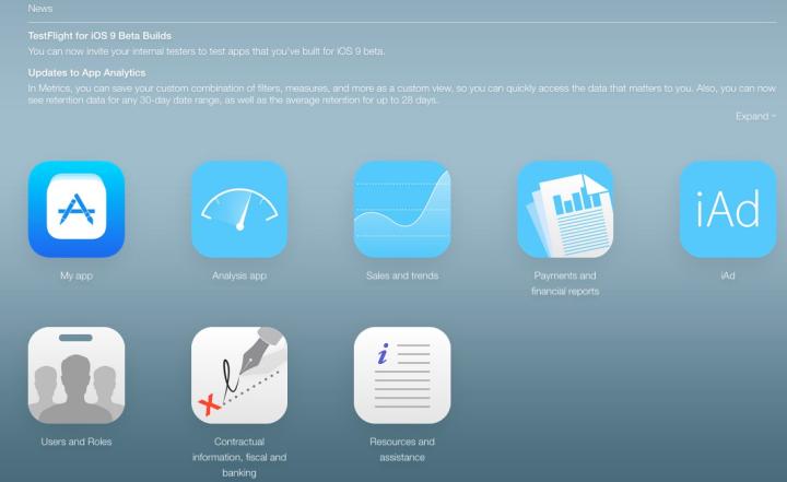 3. Click on "my apps"  and click on your application icon