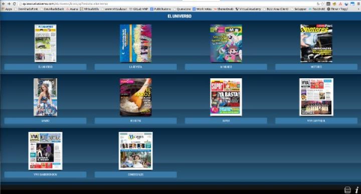 The Kiosk will show all your titles weather they are main titles, daily issues or magazines 