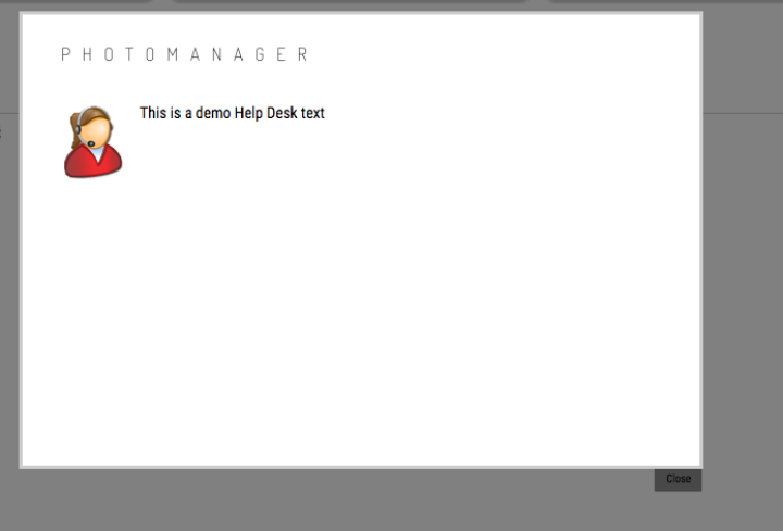If you click on "Contact Us", a shadowbox with your contact details will open.