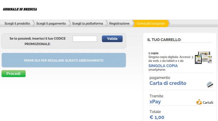 then the user has to click on the gift option