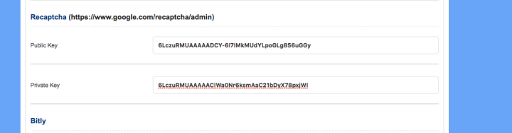 Configure the keys on the VirtualCms settings module
