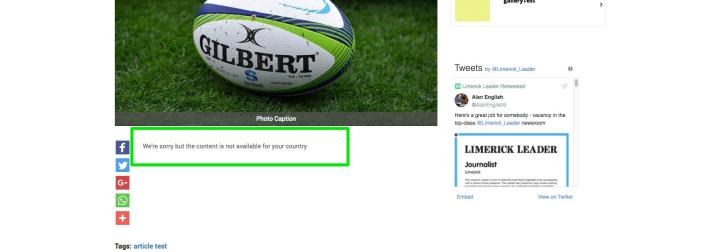 After saving, <strong>the content will not be available</strong> if accessed from the restricted areas.