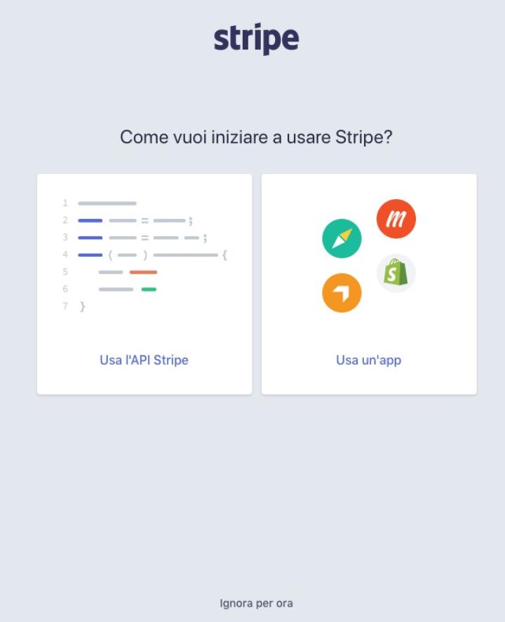 access STRIPE.com click on REGISTER and create a new account. When requested, select  API STRIPE